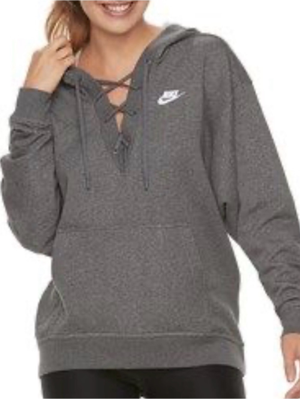 Nike Lace Up Hoodie M